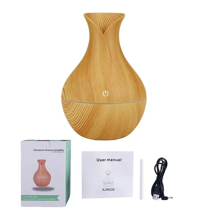 200ml USB Aroma Essential Oil Diffuser Ultrasonic Mini Humidifier Air Purifier 7 Color Change LED Night Light for Office Home