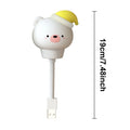 GGbingo LED Night Lights Cute Cartoon Bear Rabbit Bedside Light USB Interface Night Lamp for Bedroom Children Decoration