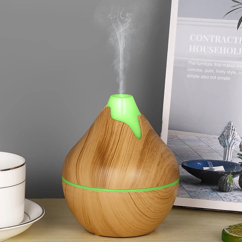 200ml USB Aroma Essential Oil Diffuser Ultrasonic Mini Humidifier Air Purifier 7 Color Change LED Night Light for Office Home