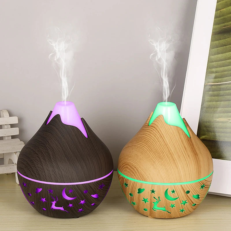 200ml USB Aroma Essential Oil Diffuser Ultrasonic Mini Humidifier Air Purifier 7 Color Change LED Night Light for Office Home