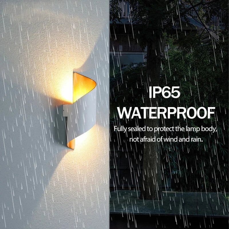 LED Wall Light Spiral Design 12W Modern Indoor Wall Light Waterproof Outdoor Nordic Wall Light Indoor Wall Light Home Decor