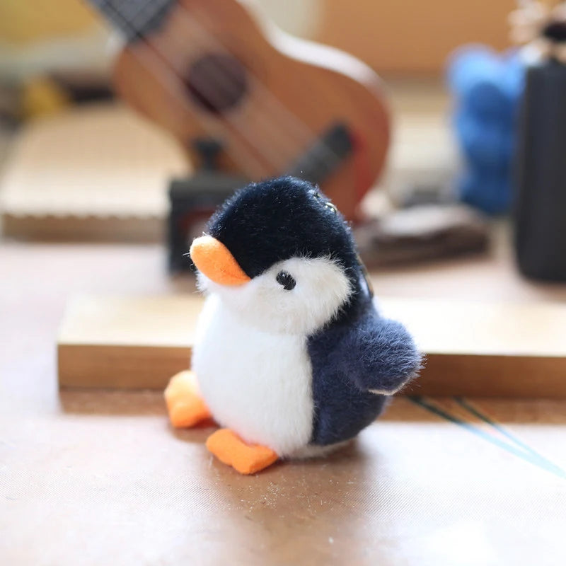 Cartoon Penguin Keychain Cute Plush Key Ring For Girls Gifts Creative School Toy Doll Bag Pendant