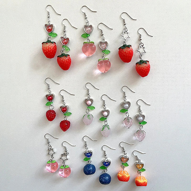 Cute Y2K Fruit Themed Single Girl's Ear Ring Fashion Accessory 1 Piece