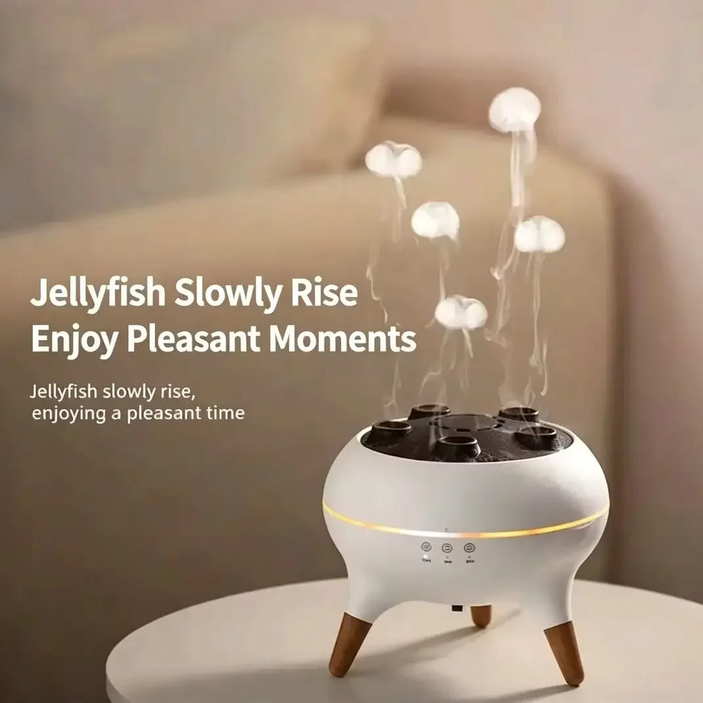 Dynamic Jellyfish Air Humidifier 250ml Essential Oil Diffuser Remote Control Bedroom Humidifier With 7 Colorful Night Lights