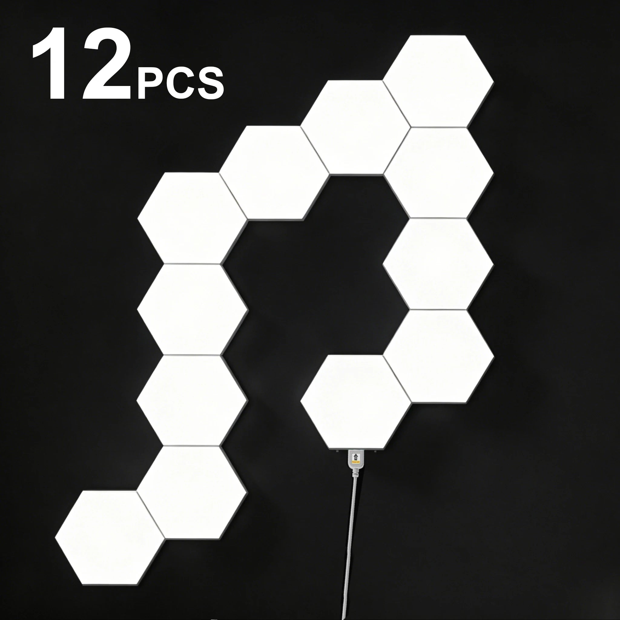 Hexagon LED Wall Light Touch Sensitive Lights Modular Lights for Game Room Home and Bedroom Decoration Christmas Birthday gift