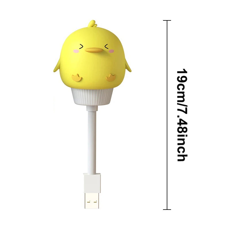 GGbingo LED Night Lights Cute Cartoon Bear Rabbit Bedside Light USB Interface Night Lamp for Bedroom Children Decoration