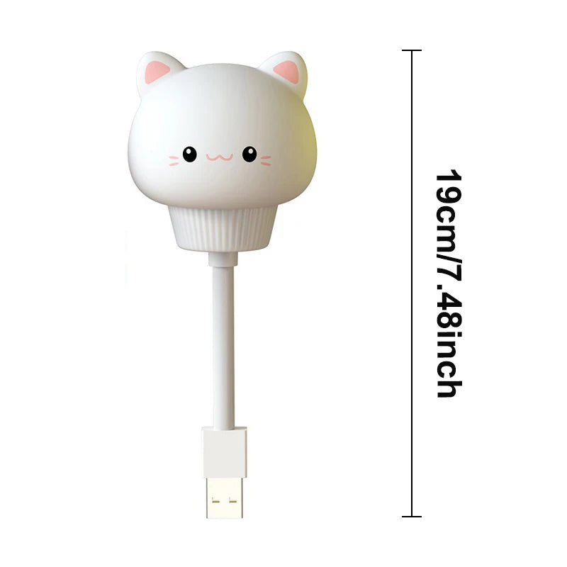 GGbingo LED Night Lights Cute Cartoon Bear Rabbit Bedside Light USB Interface Night Lamp for Bedroom Children Decoration