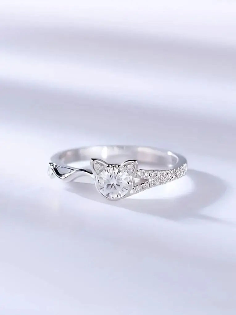 1 cute cat ear alloy ring, a fashionable, trendy, unique, simple, and beautiful accessory. Suitable for everyday wear, parties,