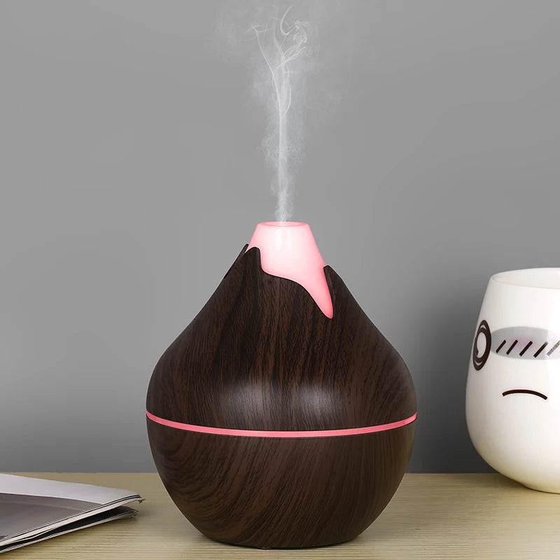 200ml USB Aroma Essential Oil Diffuser Ultrasonic Mini Humidifier Air Purifier 7 Color Change LED Night Light for Office Home