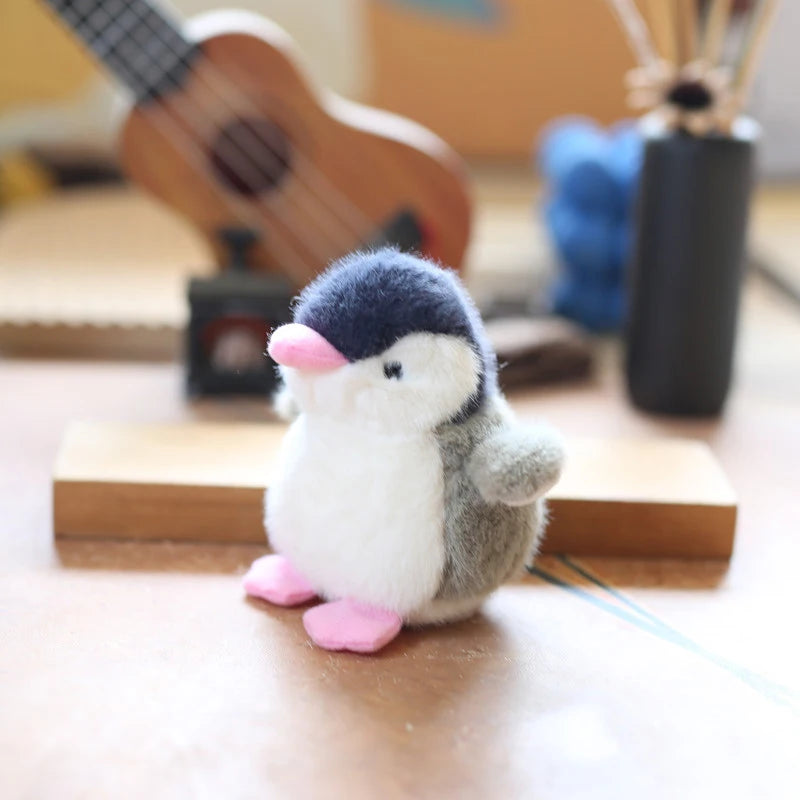 Cartoon Penguin Keychain Cute Plush Key Ring For Girls Gifts Creative School Toy Doll Bag Pendant