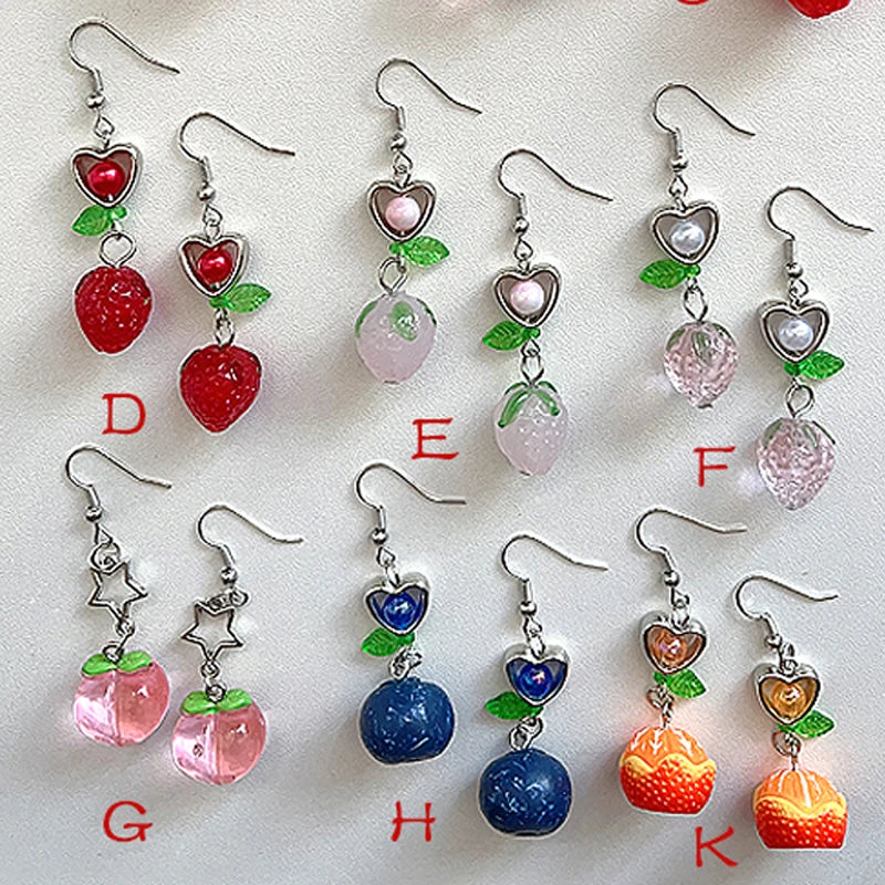 Cute Y2K Fruit Themed Single Girl's Ear Ring Fashion Accessory 1 Piece