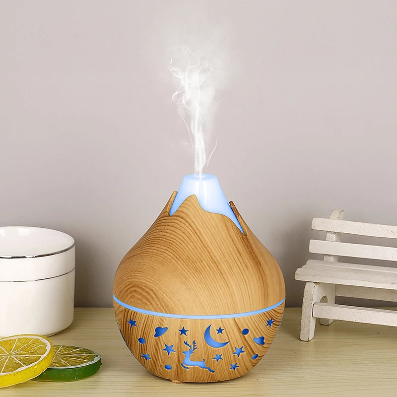 200ml USB Aroma Essential Oil Diffuser Ultrasonic Mini Humidifier Air Purifier 7 Color Change LED Night Light for Office Home