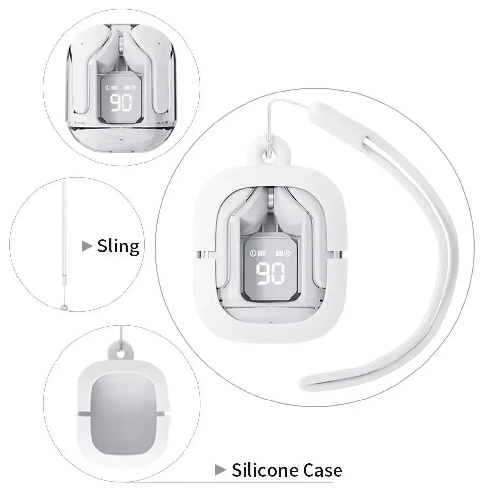 Earbuds Silicon Case Silicone Case with Lanyard for Wireless Earbuds Earbuds Organization Protection Cases for School Travelling