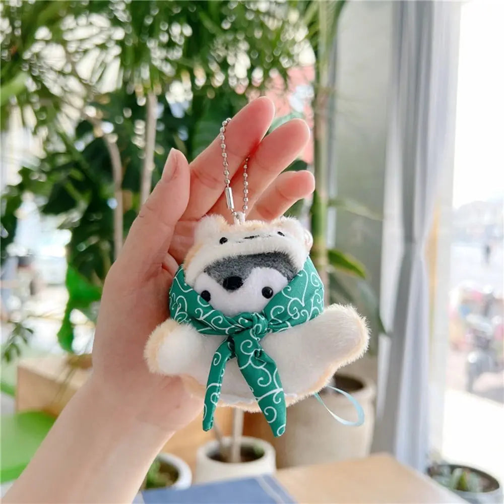 Cartoon Tourist Hat Penguin Keychain Cute Penguin Plush Key Ring For Girls Gifts Creative School Bag Keychain