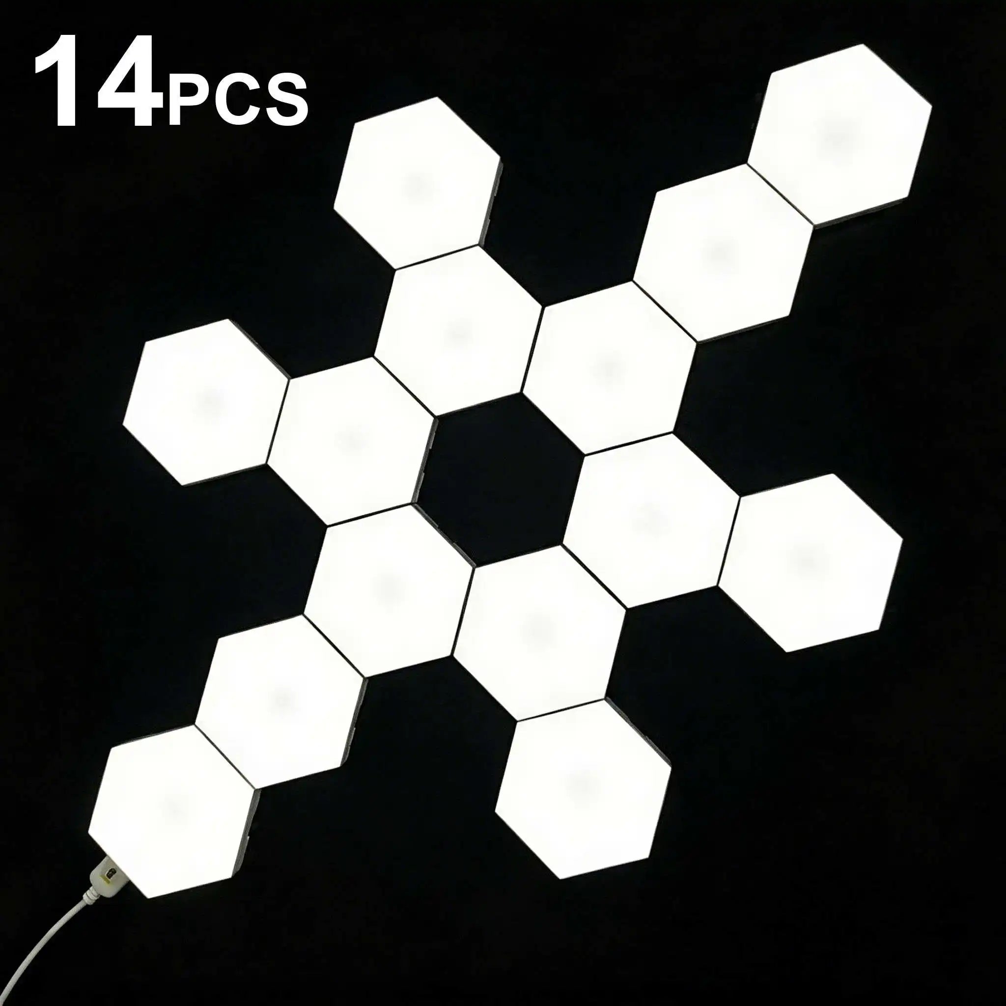 Hexagon LED Wall Light Touch Sensitive Lights Modular Lights for Game Room Home and Bedroom Decoration Christmas Birthday gift