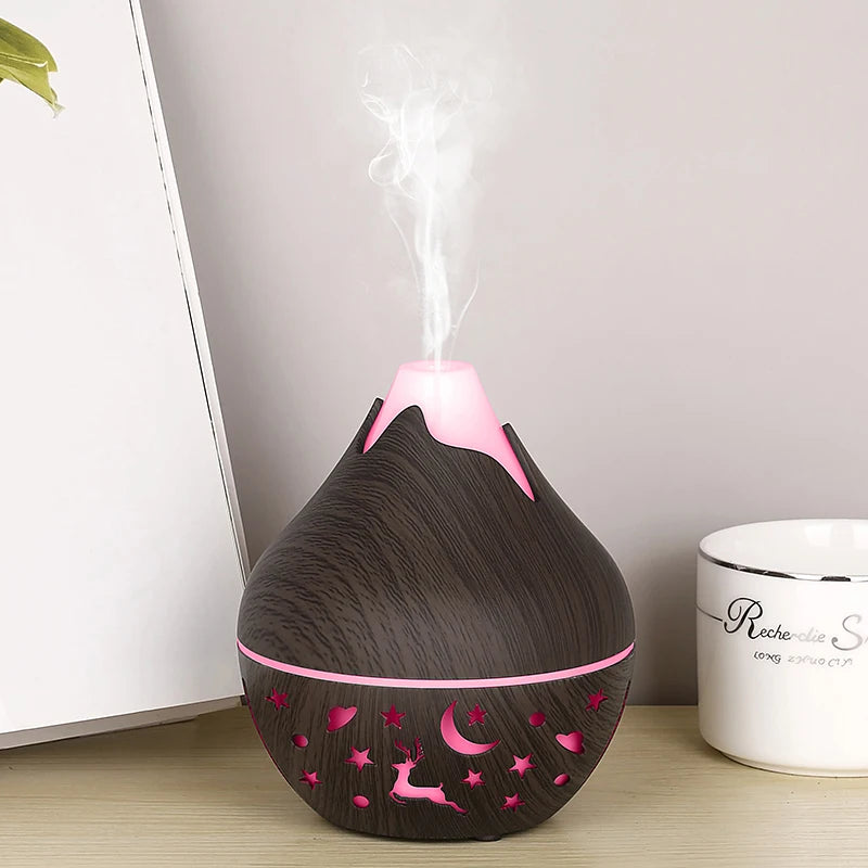 200ml USB Aroma Essential Oil Diffuser Ultrasonic Mini Humidifier Air Purifier 7 Color Change LED Night Light for Office Home
